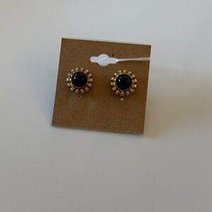 Stella & Dot Radiant Gold and Black Earrings